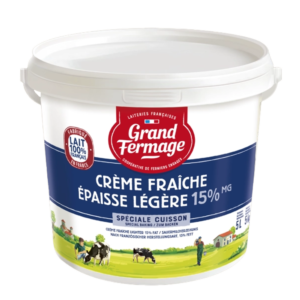 Crème fraîche épaisse légère 15% Grand Fermage 5L